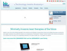 Tablet Screenshot of biolitec.de